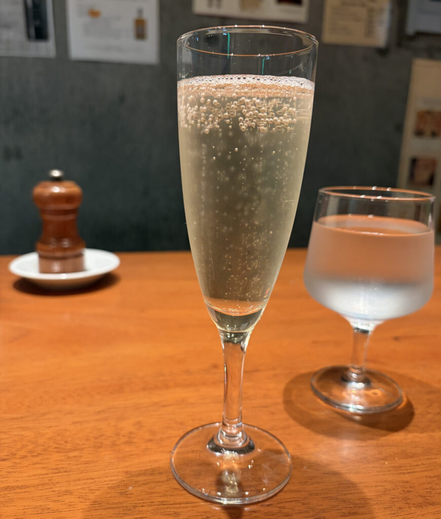 武蔵小山イタリアン「オステリアマキ」のスパークリングワイン