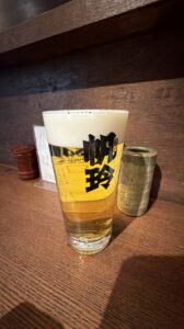 もつ焼き居酒屋「帆玲」のビール