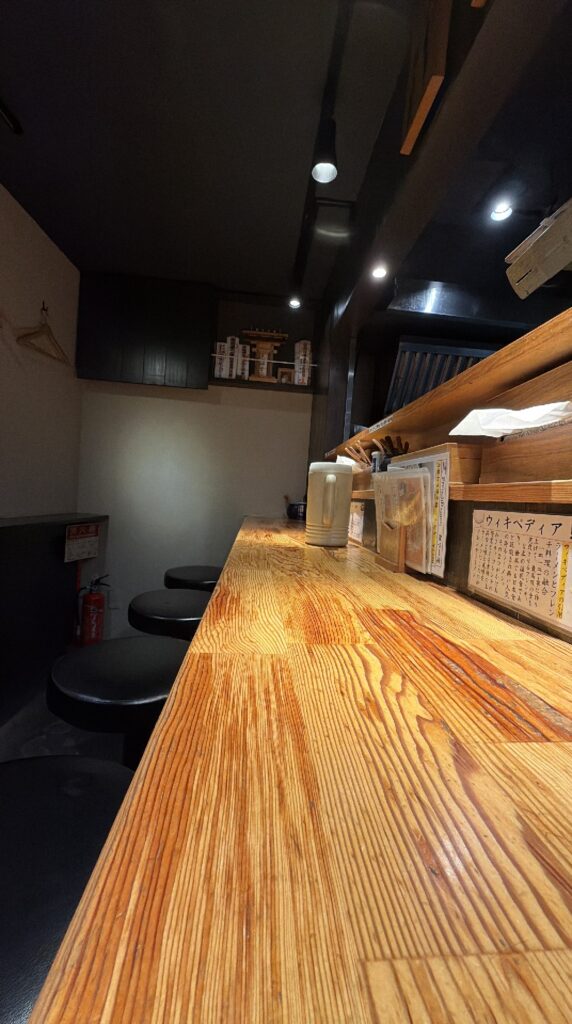 麺屋 一途 武蔵小山店の内観